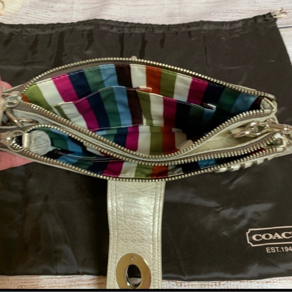 Coach Bridget 65th Anniversary Legacy Leather shoulder handbag CLUTCH - Picture 7 of 9